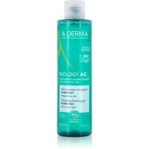 A-Derma Biology AC tisztító habzó gél kombinált és zsíros bőrre 200 ml-Ár