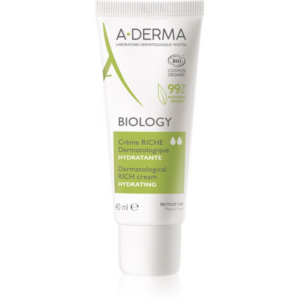 A-Derma Biology Rich Cream tápláló hidratáló száraz nagyon száraz érzékeny bőrre 40 ml-Ár