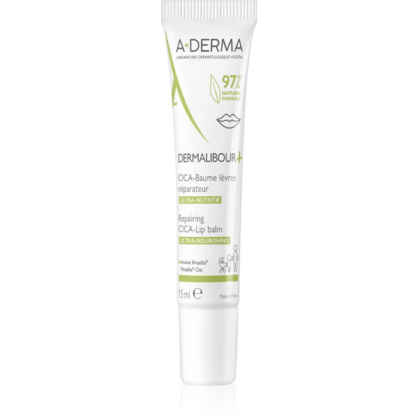 A-Derma Dermalibour+ tápláló szájbalzsam hidratáló hatással 15 ml-Ár