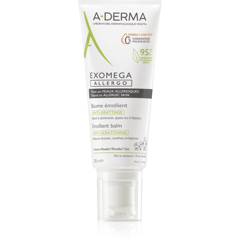 A-Derma Exomega Control Allergo hidratáló krém az érzékeny és atópiás bőr védelmének megerősítésére 200 ml-Ár