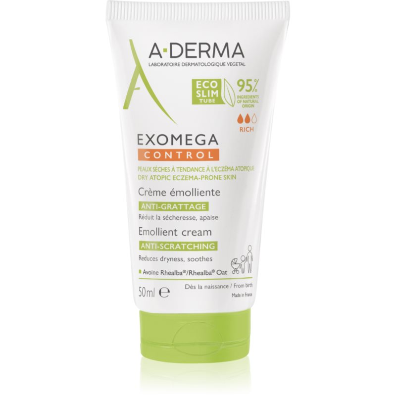 A-Derma Exomega Control Emollient Cream testápoló krém nagyon száraz