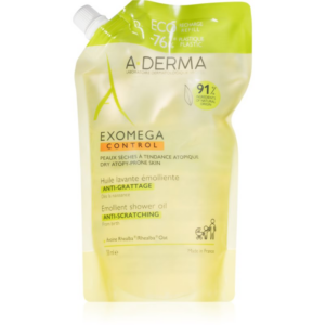 A-Derma Exomega Control Emollient Shower Oil hidratáló tusoló olaj utántöltő 500 ml-Ár
