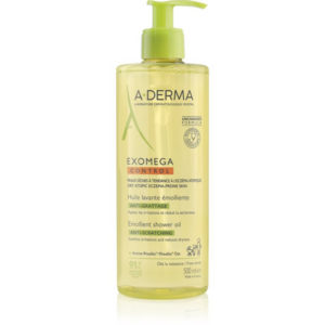 A-Derma Exomega Control Emollient shower oil hidratáló tusoló olaj száraz és atópiás bőrre 500 ml-Ár