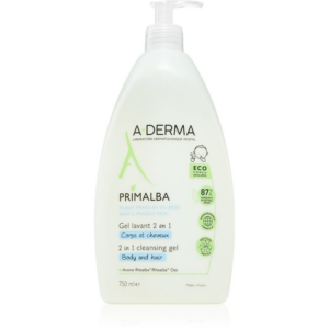 A-Derma Primalba Baby tisztító gél testre és hajra gyermekeknek 750 ml-Eredeti