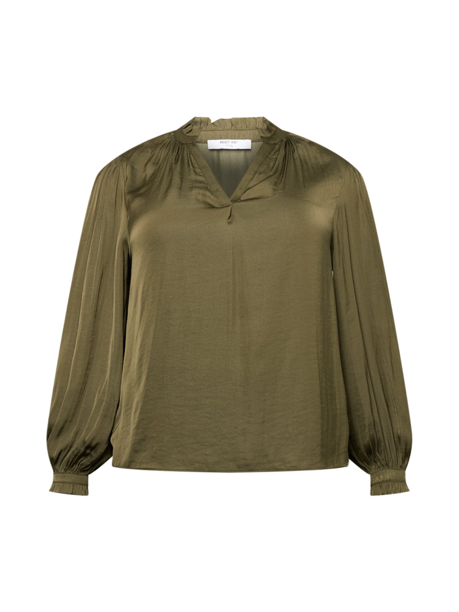 ABOUT YOU Curvy Blúz 'Lorain'  khaki-Hungary