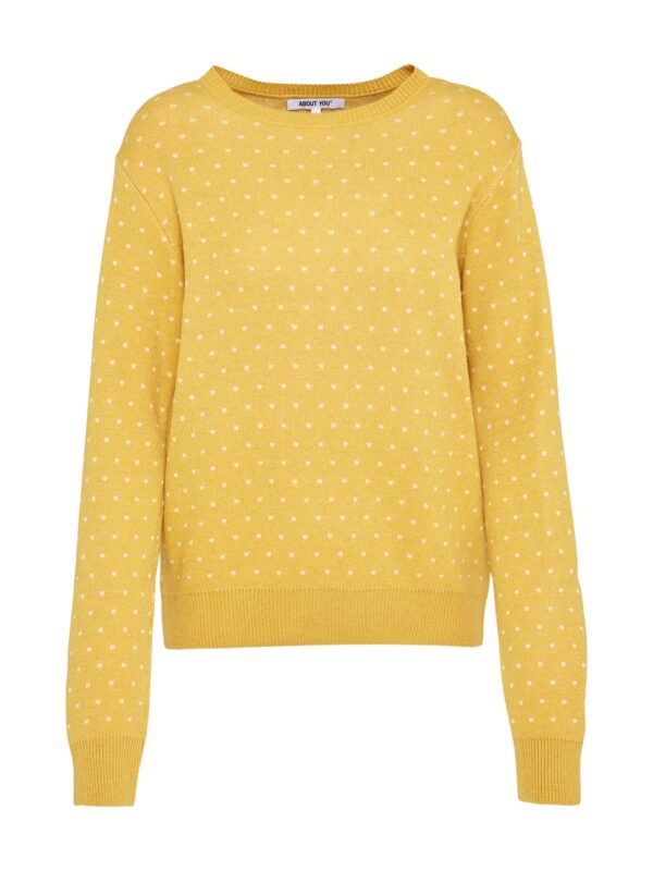 ABOUT YOU Pulóver 'Leena Jumper'  sárga / curry