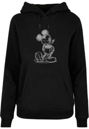 ABSOLUTE CULT Tréning póló 'Mickey Mouse - Sketch Kick'  szürke melír / fekete-Ár