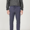 AC&Co / Altınyıldız Classics Men's Navy Blue Slim Fit Slim Fit Waist Tie Flexible Trousers