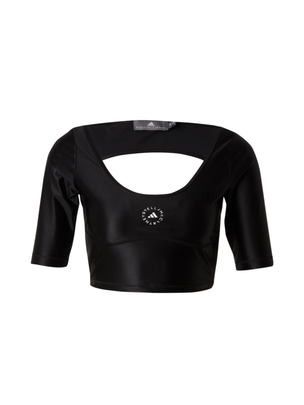 ADIDAS BY STELLA MCCARTNEY Funkcionális felső  fekete / fehér-Ár