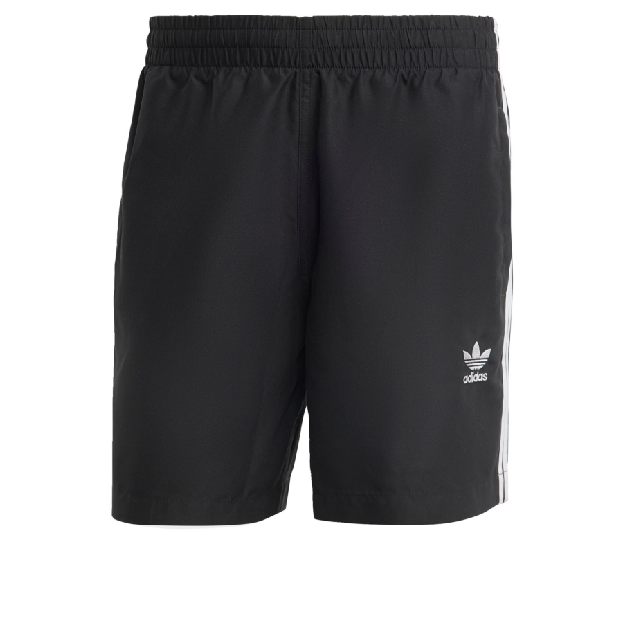ADIDAS ORIGINALS Rövid fürdőnadrágok 'Adicolor 3-Stripes'  fekete / fehér-Hungary