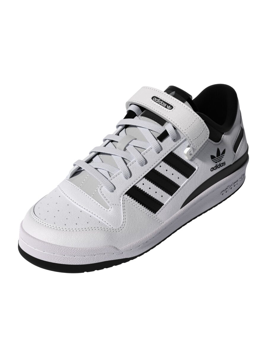 ADIDAS ORIGINALS Rövid szárú sportcipők 'Forum'  fekete / fehér-hu