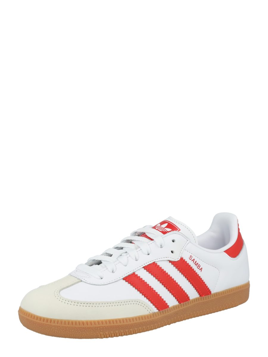 ADIDAS ORIGINALS Rövid szárú sportcipők 'Samba OG'  bézs / piros / fehér-Ár