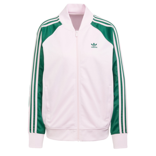 ADIDAS ORIGINALS Tréning dzseki 'Adicolor Classics'  sötétzöld / rózsaszín-Ár