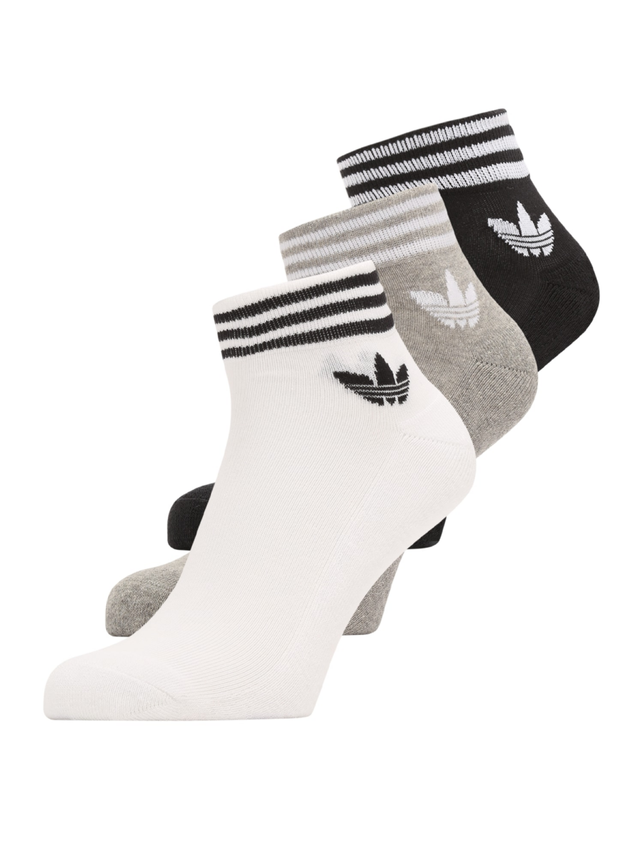 ADIDAS ORIGINALS Zokni 'Island Club Trefoil'  szürke melír / fekete / fehér-Hungary