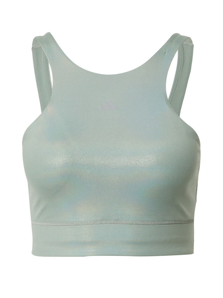 ADIDAS PERFORMANCE Sport bikini felső 'Powerimpact Medium-Support Longline'  opál / világosszürke / pasztellzöld-Hungary