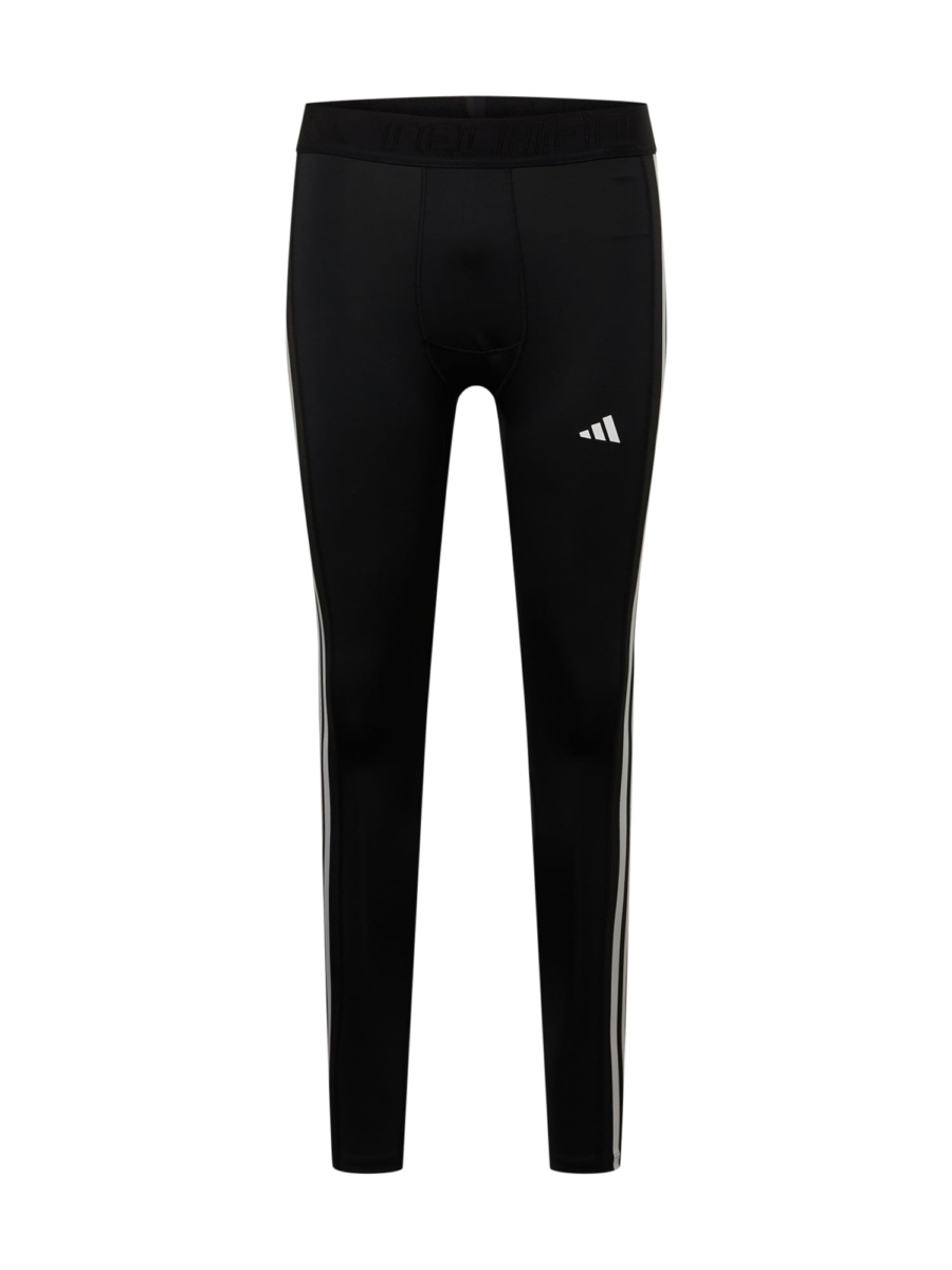 ADIDAS PERFORMANCE Sportnadrágok 'Techfit 3-Stripes Long'  fekete / fehér-Hungary