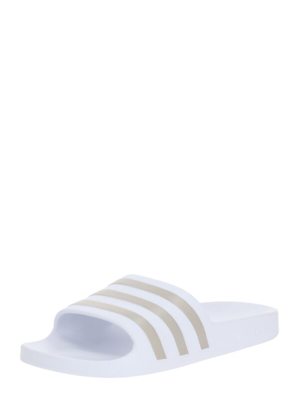 ADIDAS PERFORMANCE Strandcipő 'Adilette Aqua'  ezüst / fehér