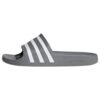 ADIDAS PERFORMANCE Strandcipő 'Adilette Aqua'  sötétszürke / fehér