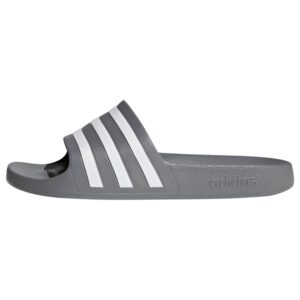 ADIDAS PERFORMANCE Strandcipő 'Adilette Aqua'  sötétszürke / fehér