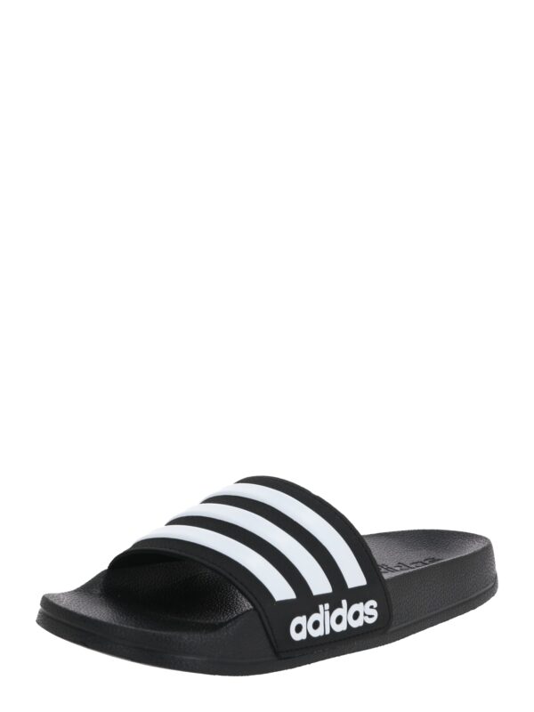 ADIDAS PERFORMANCE Strandcipő 'Adilette Shower'  fekete / fehér