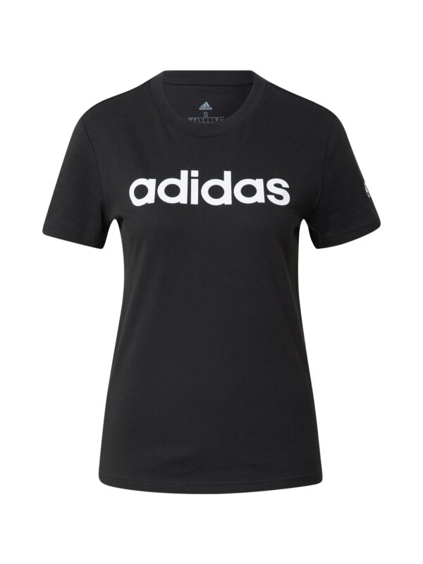 ADIDAS SPORTSWEAR Funkcionális felső 'Essentials  Logo'  fekete / fehér-hu