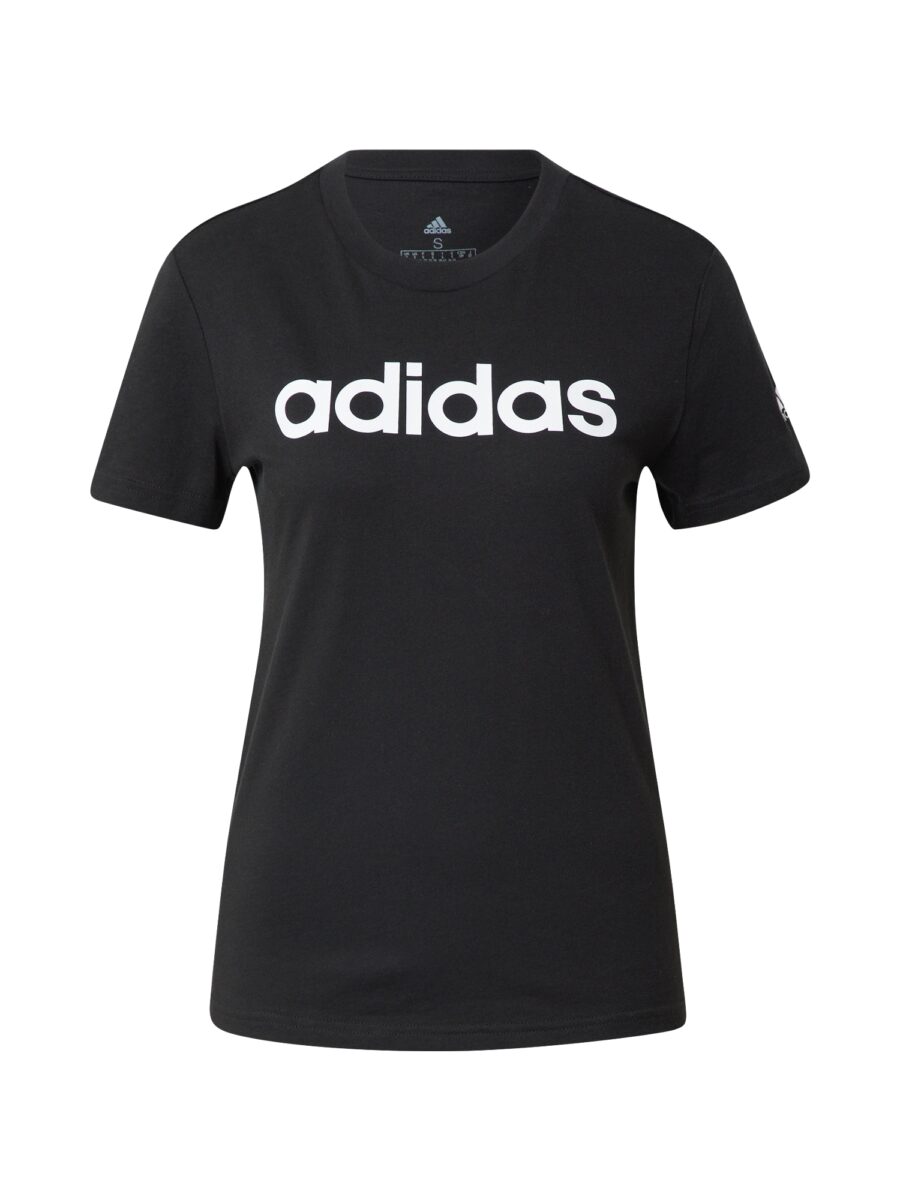 ADIDAS SPORTSWEAR Funkcionális felső 'Essentials  Logo'  fekete / fehér-hu