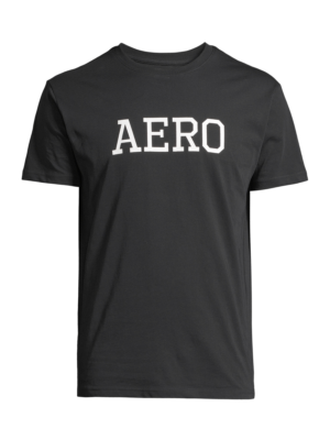 AÉROPOSTALE Póló  fekete / fehér-Ár