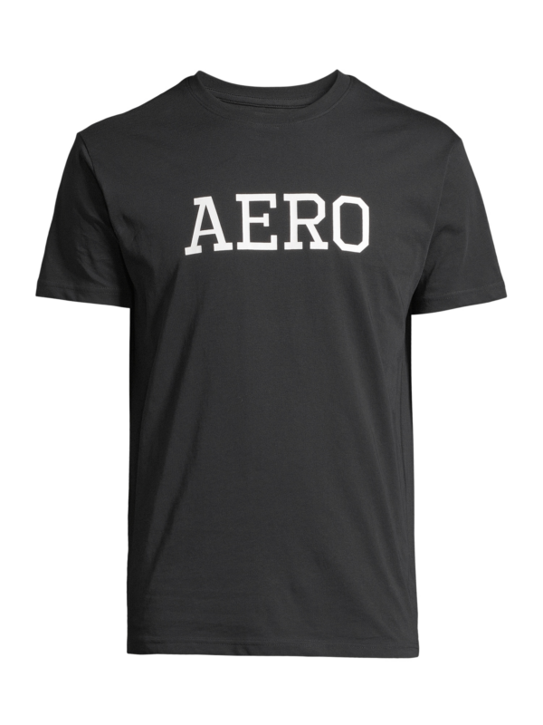 AÉROPOSTALE Póló  fekete / fehér-Ár