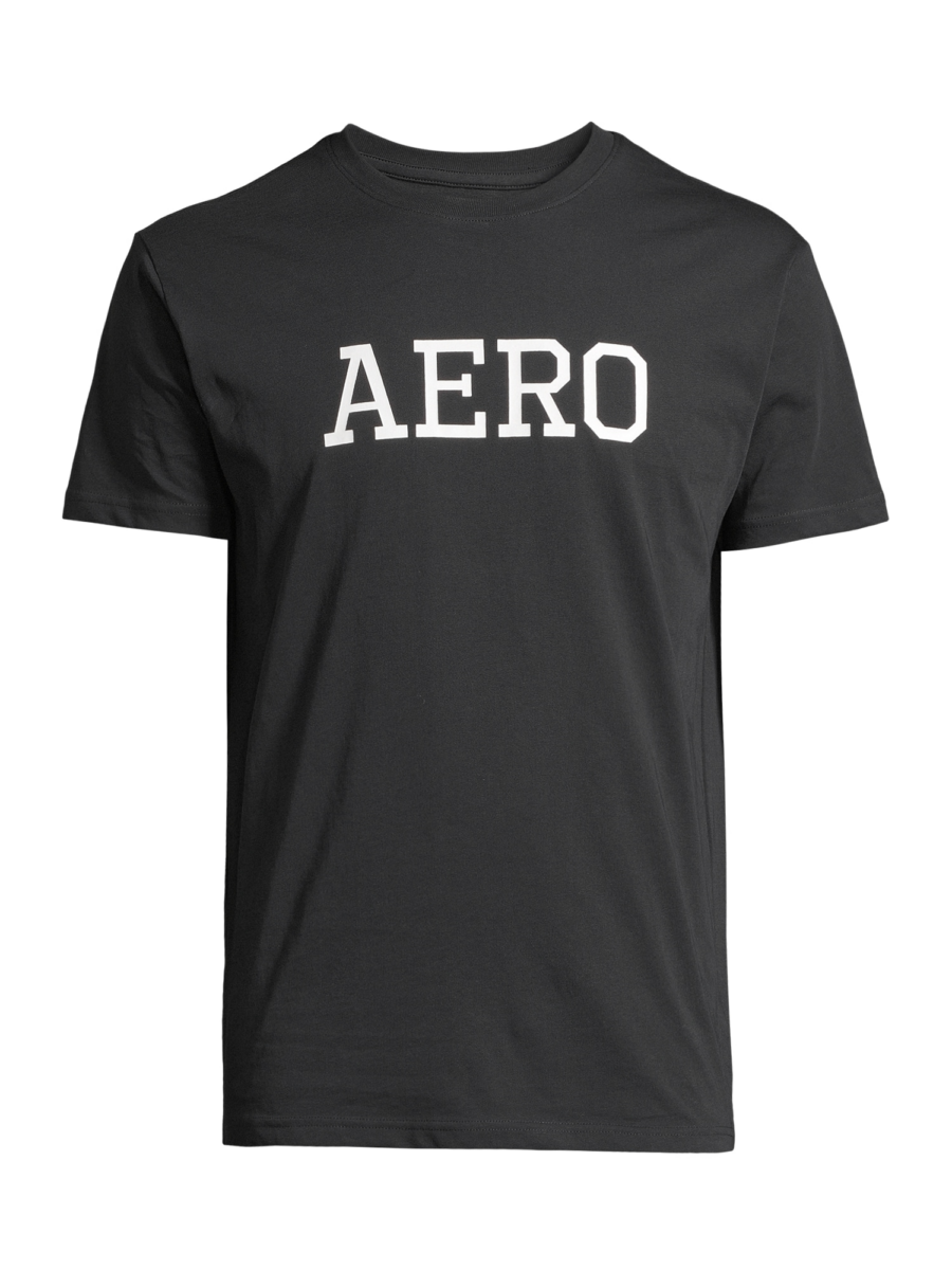 AÉROPOSTALE Póló  fekete / fehér-Ár