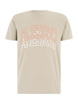 AÉROPOSTALE Póló  teveszín / narancs / fehér-Ár