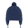 AGBO Boy's spring/ autumn hat blue Axel with pompom