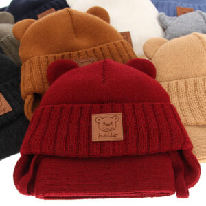 AGBO Boy's winter set: hat and scarf navy blue Petit