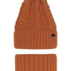 AGBO Boy's winter set: hat and tube scarf orange Colins