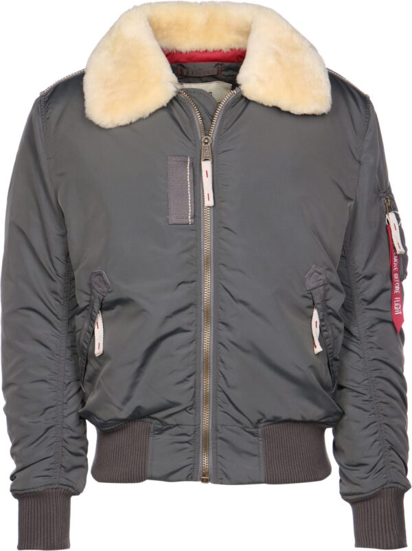 ALPHA INDUSTRIES Átmeneti dzseki 'Injector III'  sötétszürke / piros / fehér