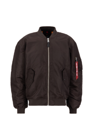 ALPHA INDUSTRIES Átmeneti dzseki 'MA-1 CS'  sötét barna / piros / fehér-Ár