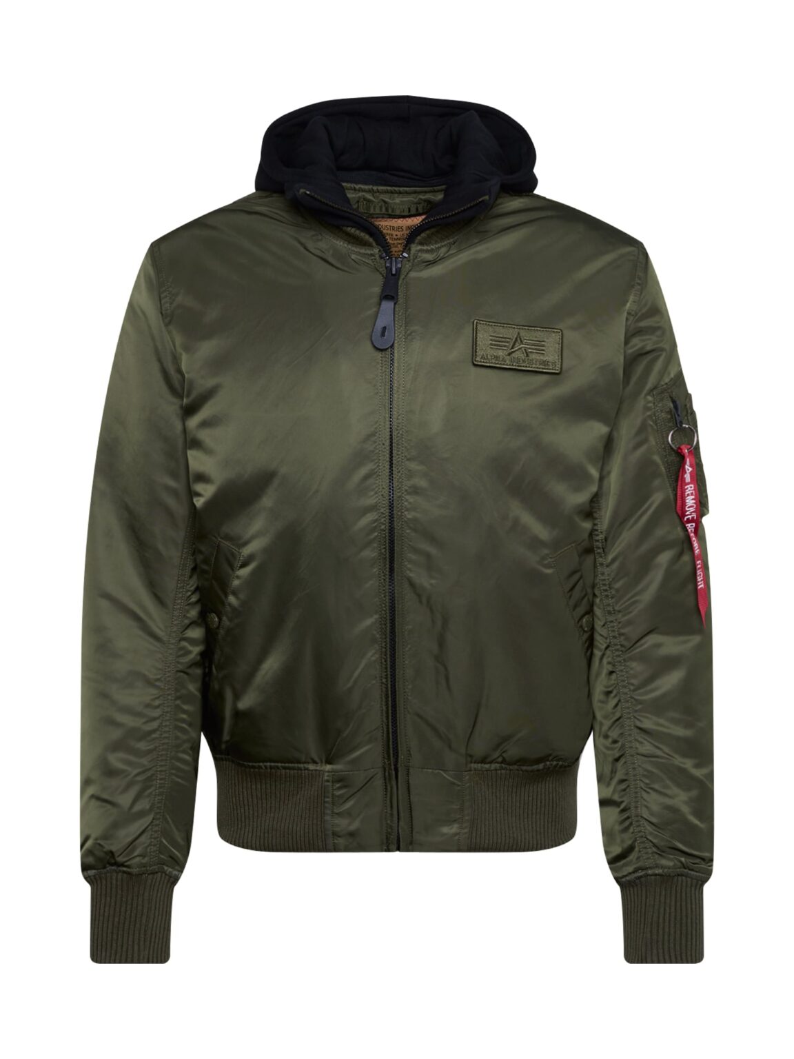 ALPHA INDUSTRIES Átmeneti dzseki 'MA-1 D-Tec'  olíva / piros / fekete / fehér