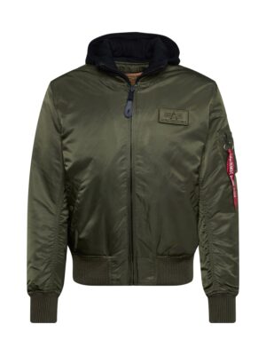 ALPHA INDUSTRIES Átmeneti dzseki 'MA-1 D-Tec'  olíva / piros / fekete / fehér