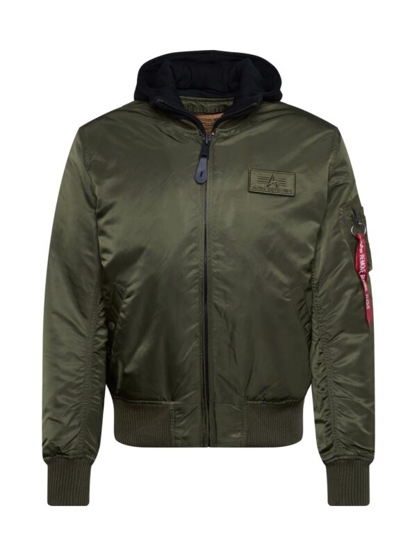 ALPHA INDUSTRIES Átmeneti dzseki 'MA-1 D-Tec'  olíva / piros / fekete / fehér