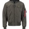 ALPHA INDUSTRIES Átmeneti dzseki 'MA-1 D-Tec'  zöld / piros / fekete / fehér-hu