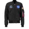 ALPHA INDUSTRIES Átmeneti dzseki 'MA-1 TT NASA II'  kék / piros / fekete / fehér-Hungary
