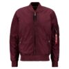 ALPHA INDUSTRIES Átmeneti dzseki 'MA-1 TT'  borvörös / oxid