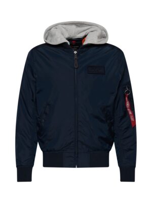 ALPHA INDUSTRIES Átmeneti dzseki 'MA-1 TT'  éjkék / szürke melír / piros / fehér