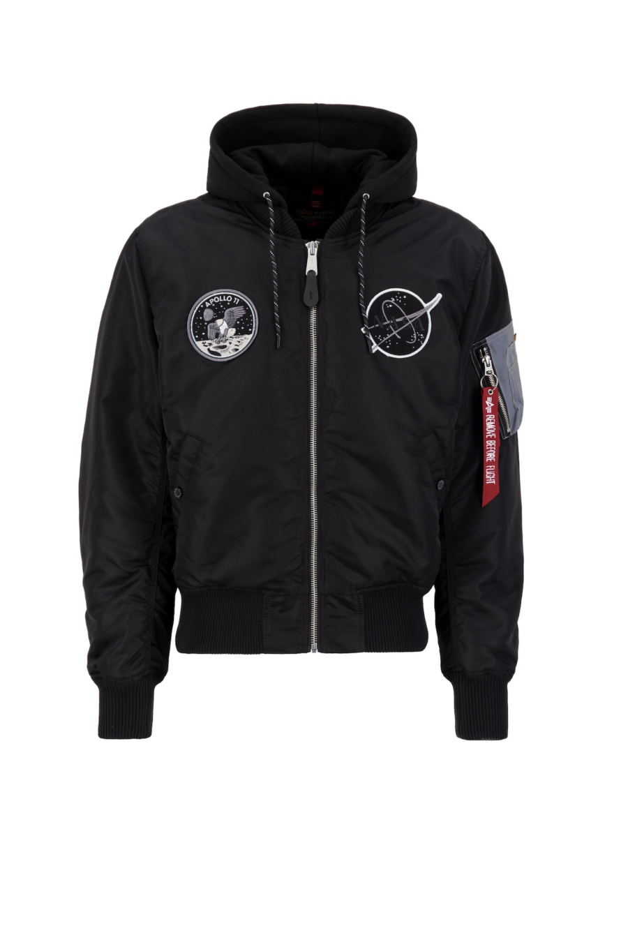 ALPHA INDUSTRIES Átmeneti dzseki 'MA-1 VF'  szürke / fekete / fehér-Hungary
