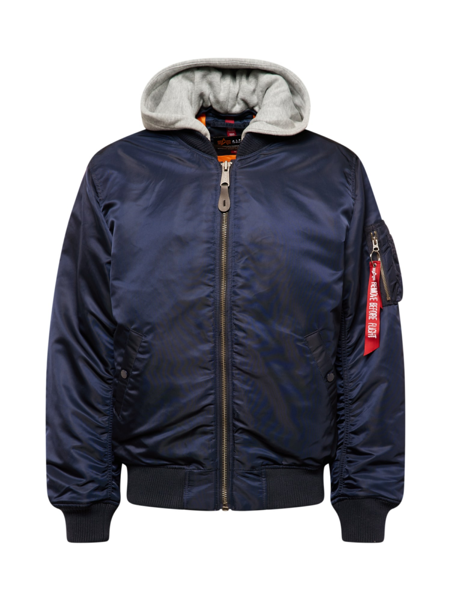 ALPHA INDUSTRIES Átmeneti dzseki 'MA-1 ZH'  tengerészkék / szürke melír / piros / piszkosfehér-Ár