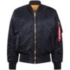 ALPHA INDUSTRIES Átmeneti dzseki 'MA-1'  fekete