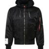 ALPHA INDUSTRIES Átmeneti dzseki 'MA-1'  fekete / fehér-hu