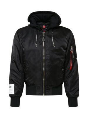 ALPHA INDUSTRIES Átmeneti dzseki 'MA-1'  fekete / fehér-hu