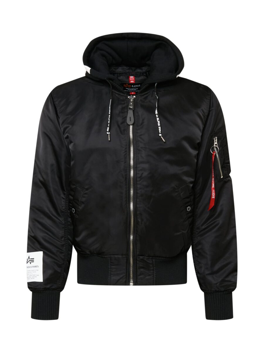 ALPHA INDUSTRIES Átmeneti dzseki 'MA-1'  fekete / fehér-hu