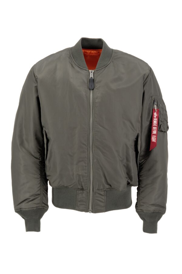 ALPHA INDUSTRIES Átmeneti dzseki 'MA-1'  fenyő / piros / fehér