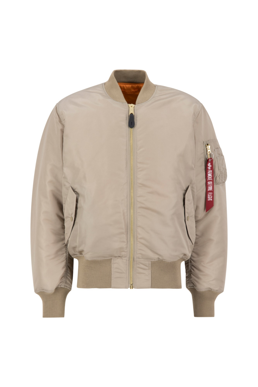 ALPHA INDUSTRIES Átmeneti dzseki 'MA-1'  homok / piros / fehér-Ár